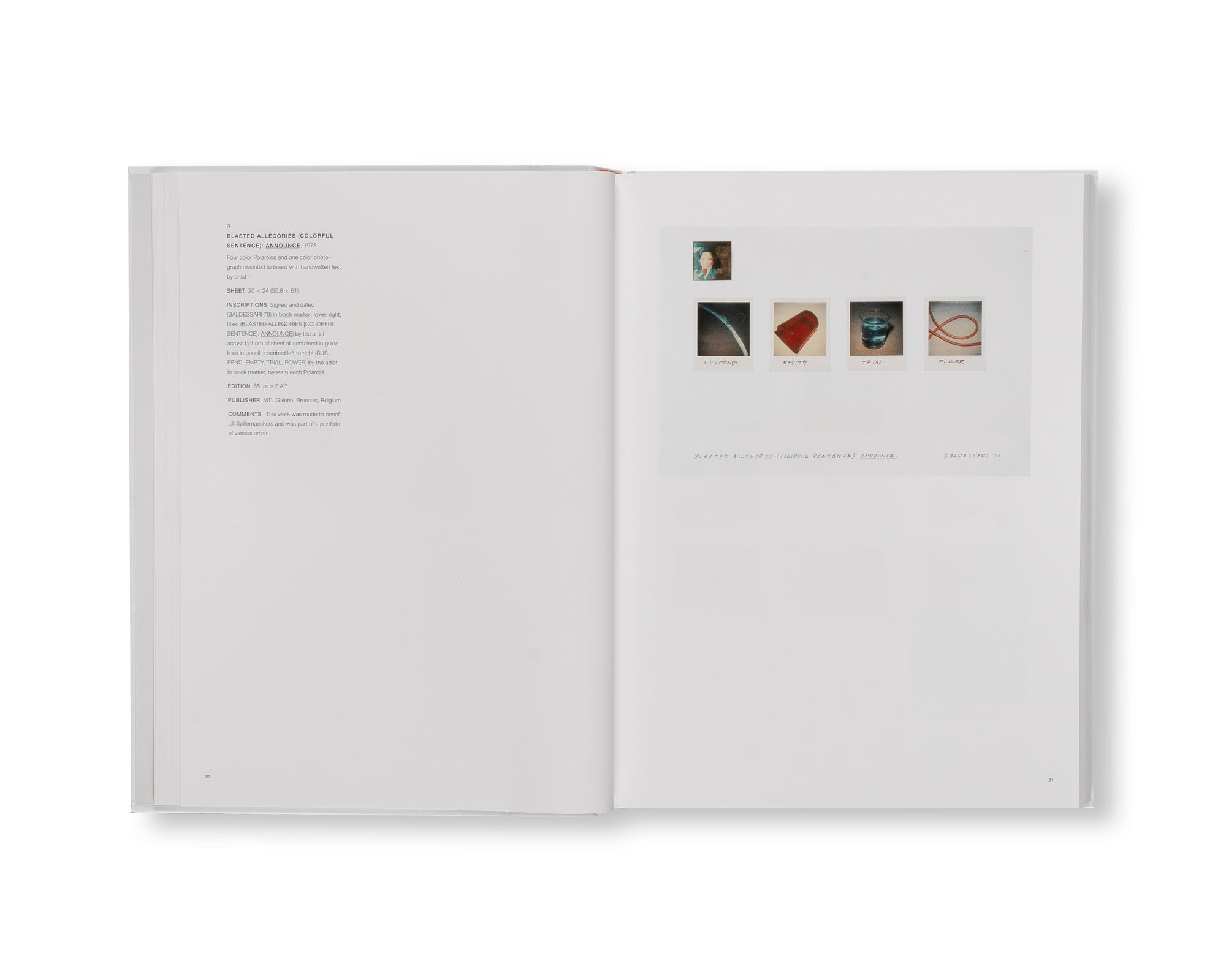 A CATALOGUE RAISONNE OF PRINTS & MULTIPLES 1971–2007 by John Baldessari