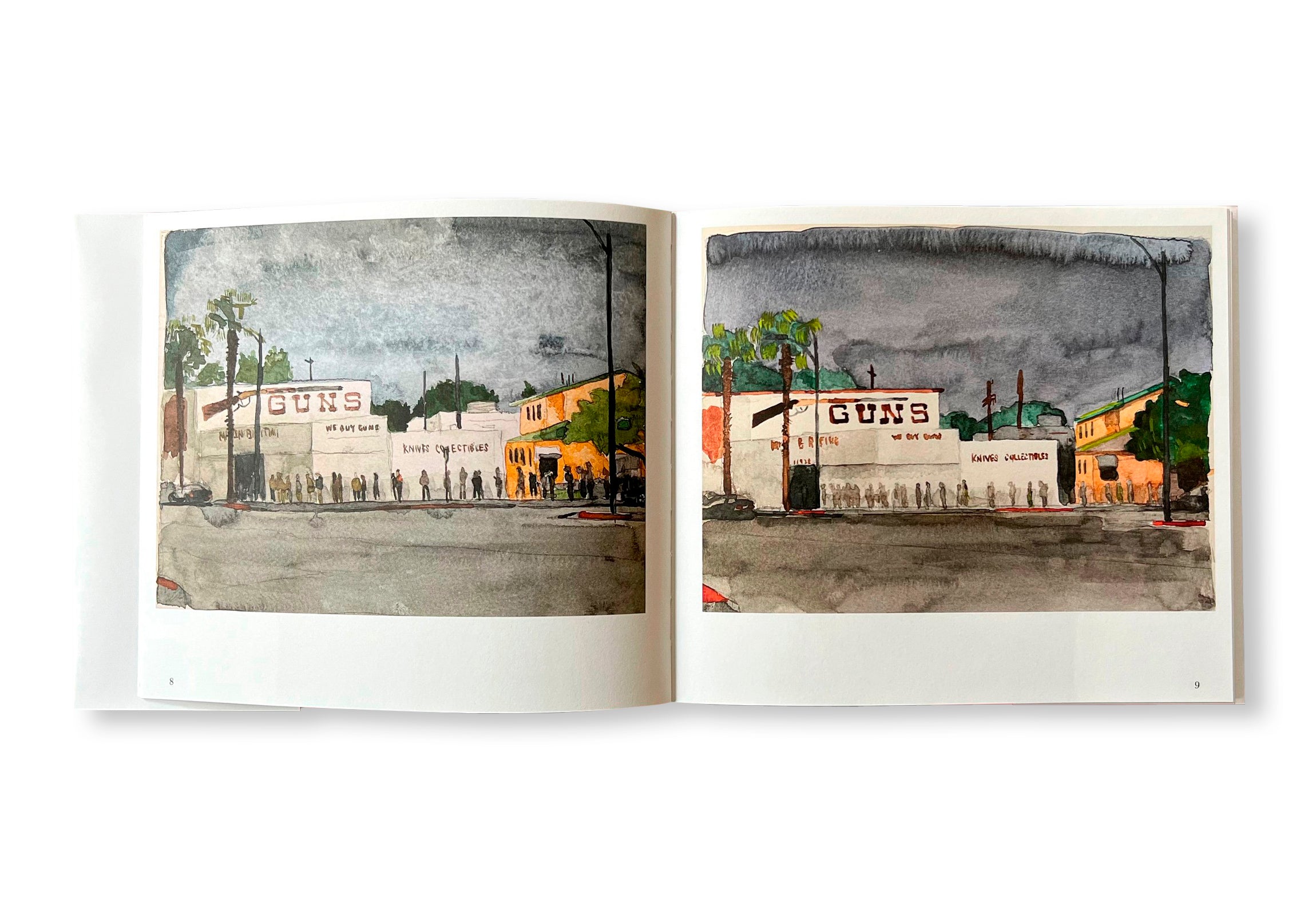 AGAINST GOD, AGAINST GUNS, AGAINST ENERGY. GUN STORE PAINTINGS by David Risley