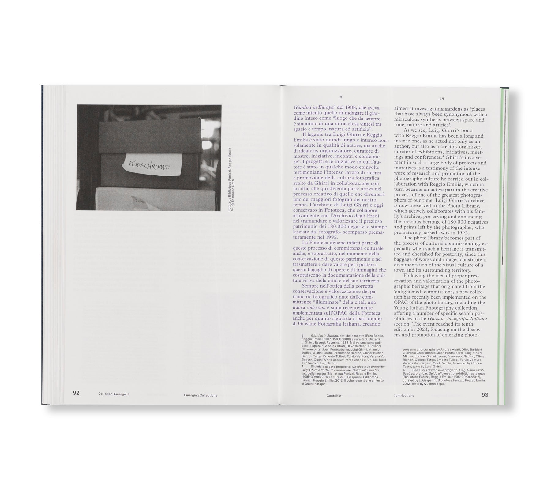 EMERGING COLLECTIONS - THE EXPERIENCE OF YOUNG ITALIAN PHOTOGRAPHY - LUIGI GHIRRI AWARD