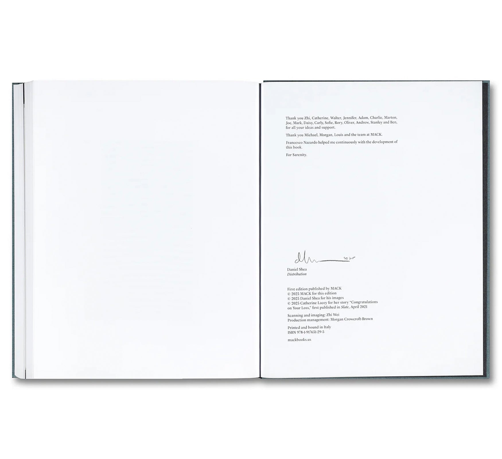 DISTRIBUTION by Daniel Shea [SIGNED]