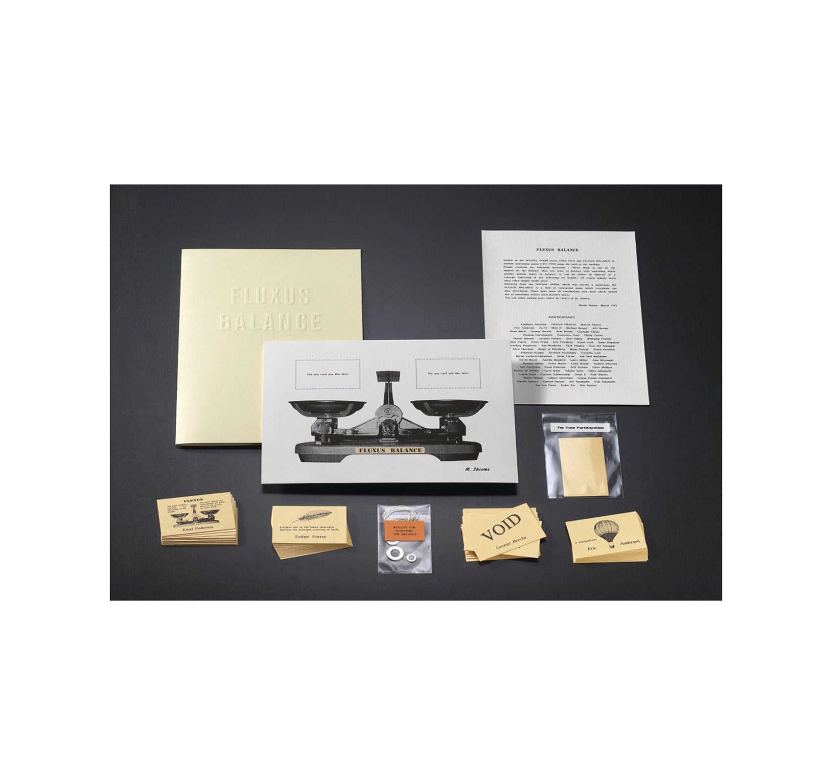FLUXUS BALANCE by Mieko Shiomi [NUMBERED]
