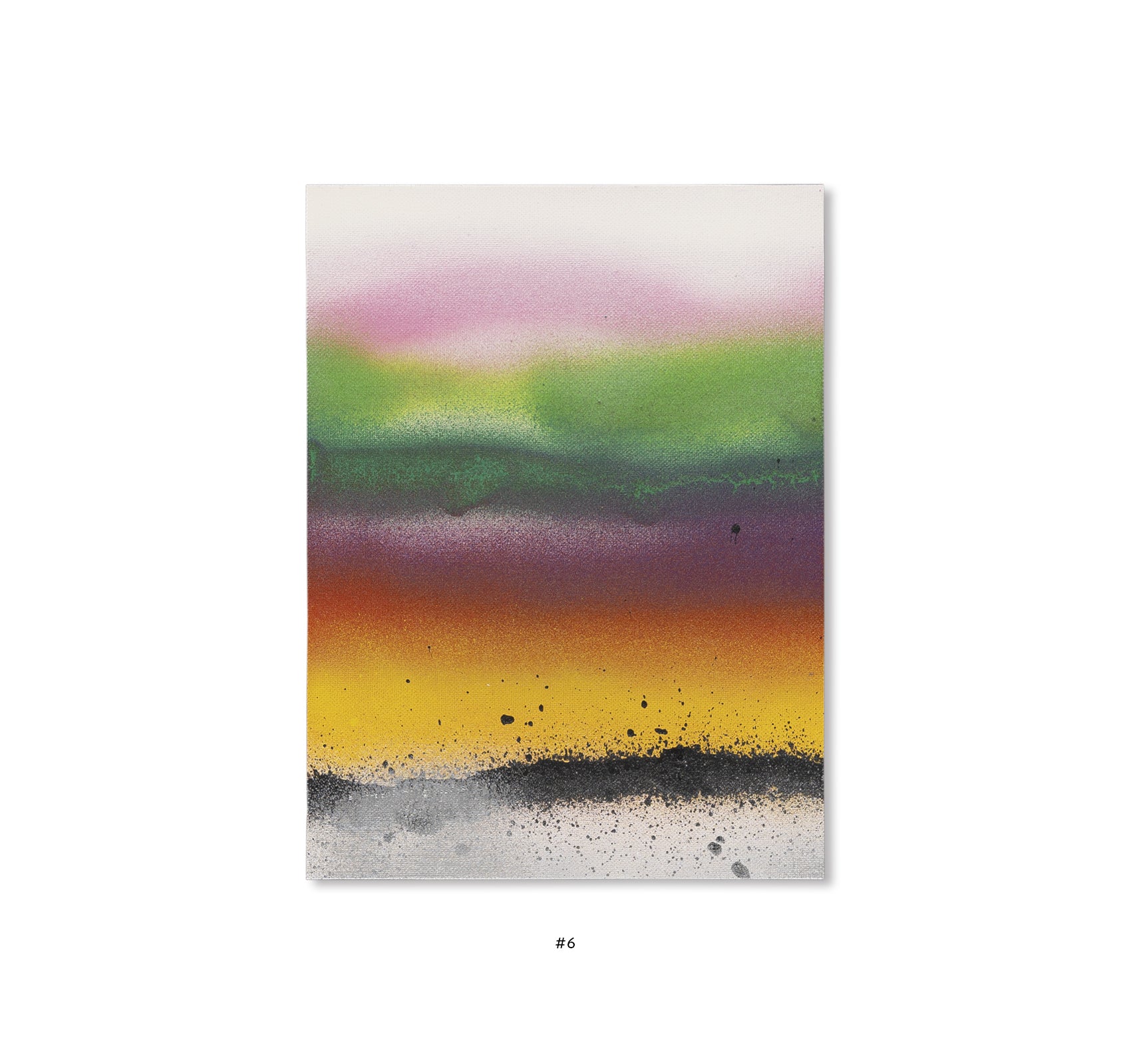 ELEVEN SECOND PAINTING (WHITE, ANTIQUE WHITE, PINK, LEMON YELLOW, LIGHT GREEN, DARK GREEN, PURPLE, RED, YELLOW, BLACK, SILVER) 2025 by Jonathan Monk [EDITION]