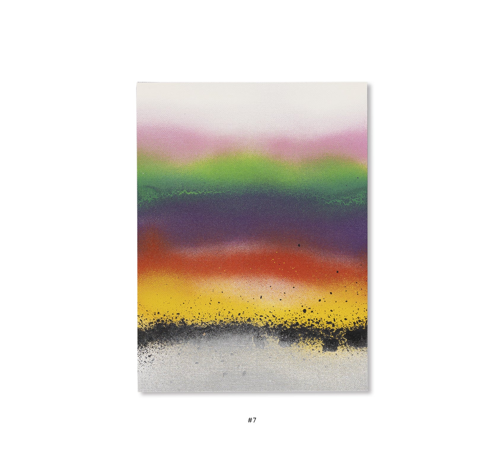 ELEVEN SECOND PAINTING (WHITE, ANTIQUE WHITE, PINK, LEMON YELLOW, LIGHT GREEN, DARK GREEN, PURPLE, RED, YELLOW, BLACK, SILVER) 2025 by Jonathan Monk [EDITION]