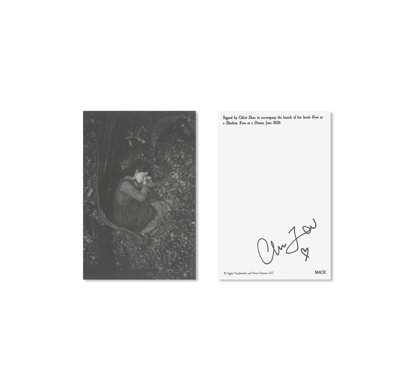 EVEN AS A SHADOW, EVEN AS A DREAM by Chloé Zhao, Jessie Buckley, Agata Grzybowska [SIGNED]