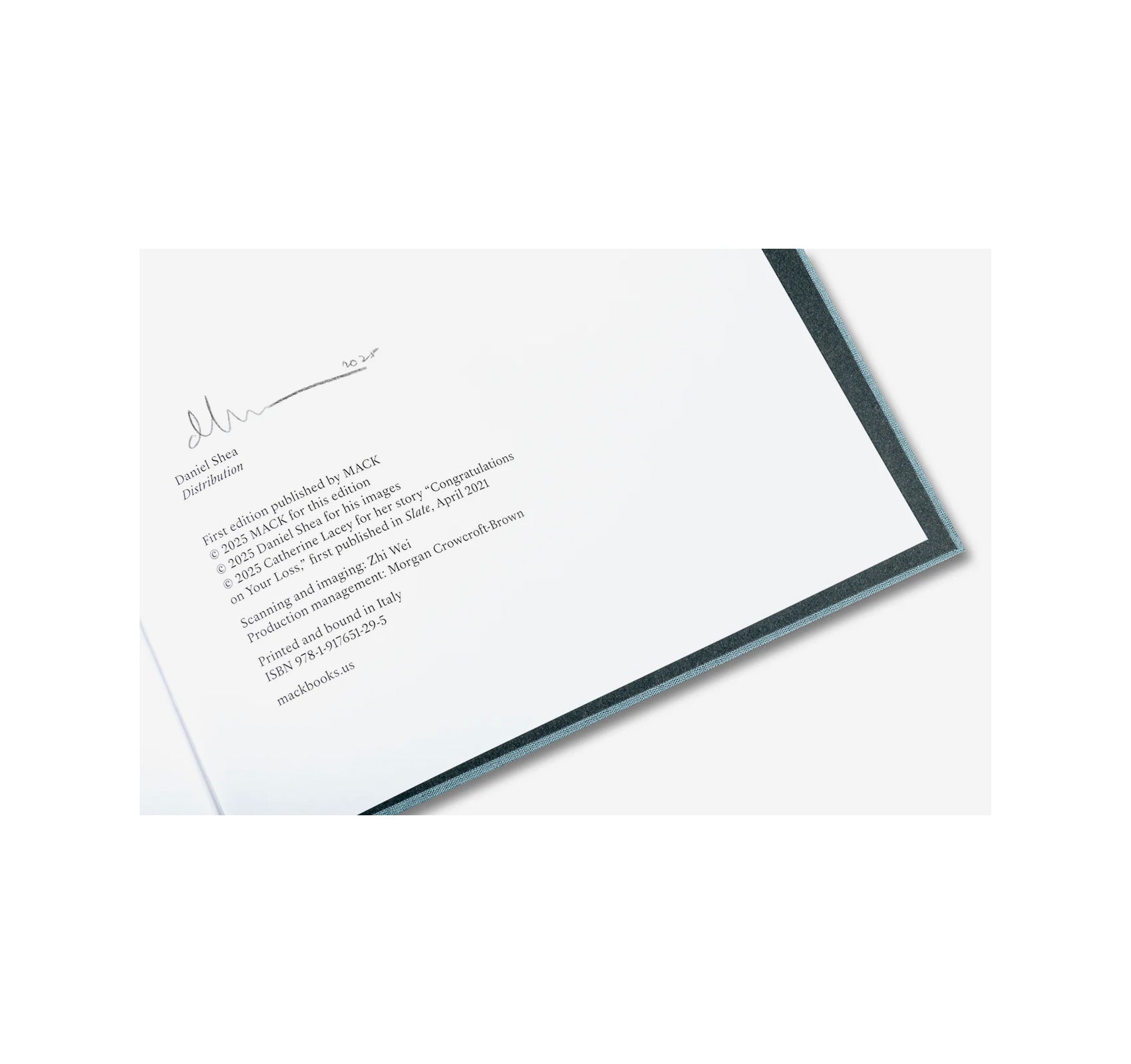 DISTRIBUTION by Daniel Shea [SIGNED]