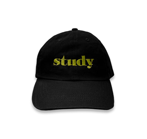 STUDY CAP (BLACK WITH ARMY GREEN)