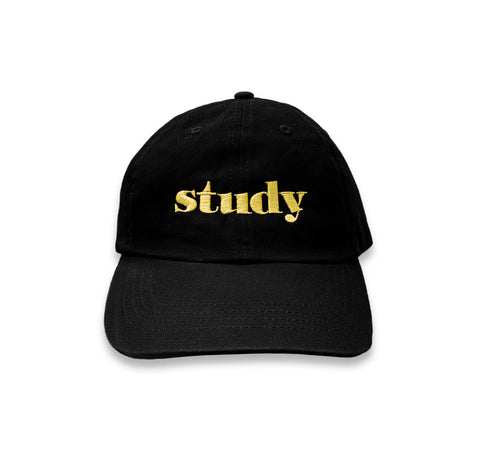 STUDY CAP (BLACK WITH GOLD)