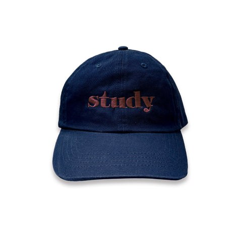 STUDY CAP (NAVY WITH BORDEAUX)