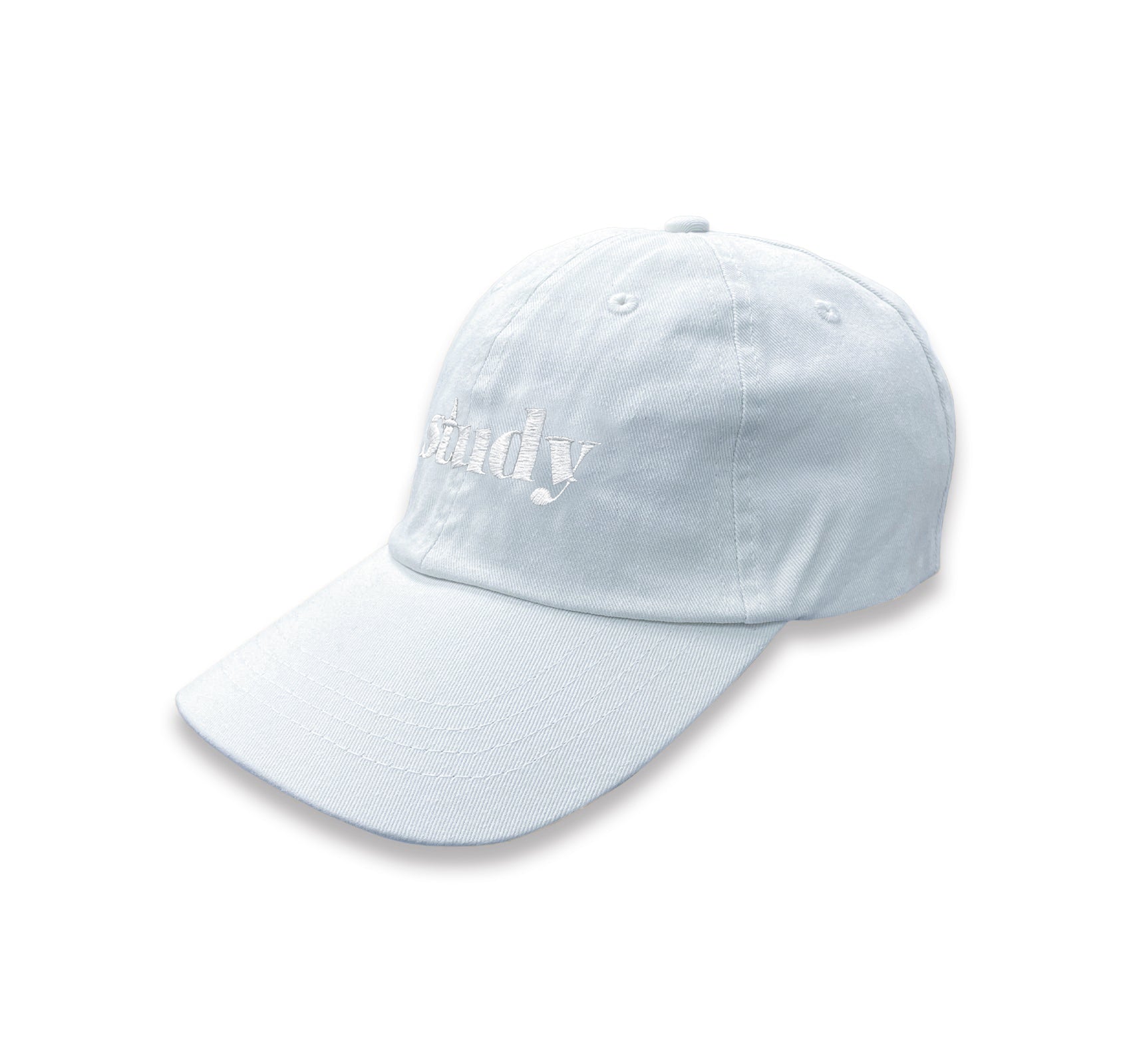 STUDY CAP (BABY BLUE WITH WHITE)