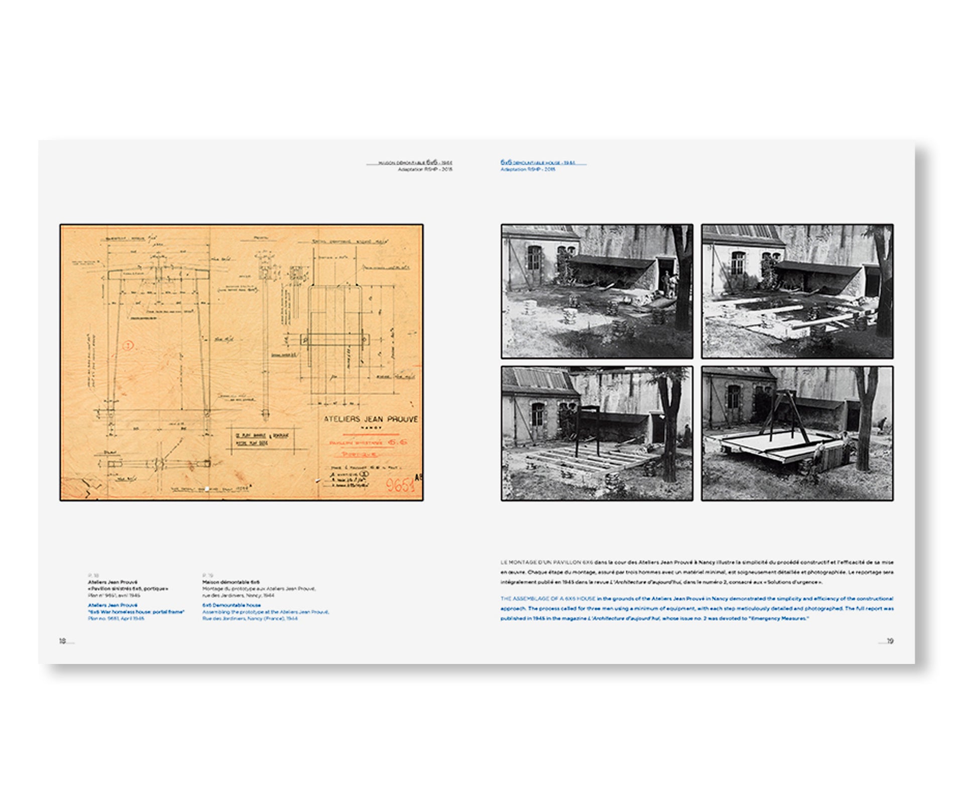 JEAN PROUVÉ ADAPTATION ROGERS STIRK HARBOUR + P. 6x6 DEMOUNTABLE HOUSE, 1944-2015 – VOL.6 by Jean Prouvé