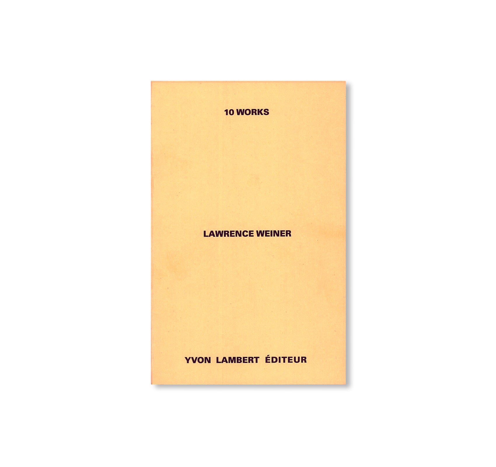 10 WORKS by Lawrence Weiner