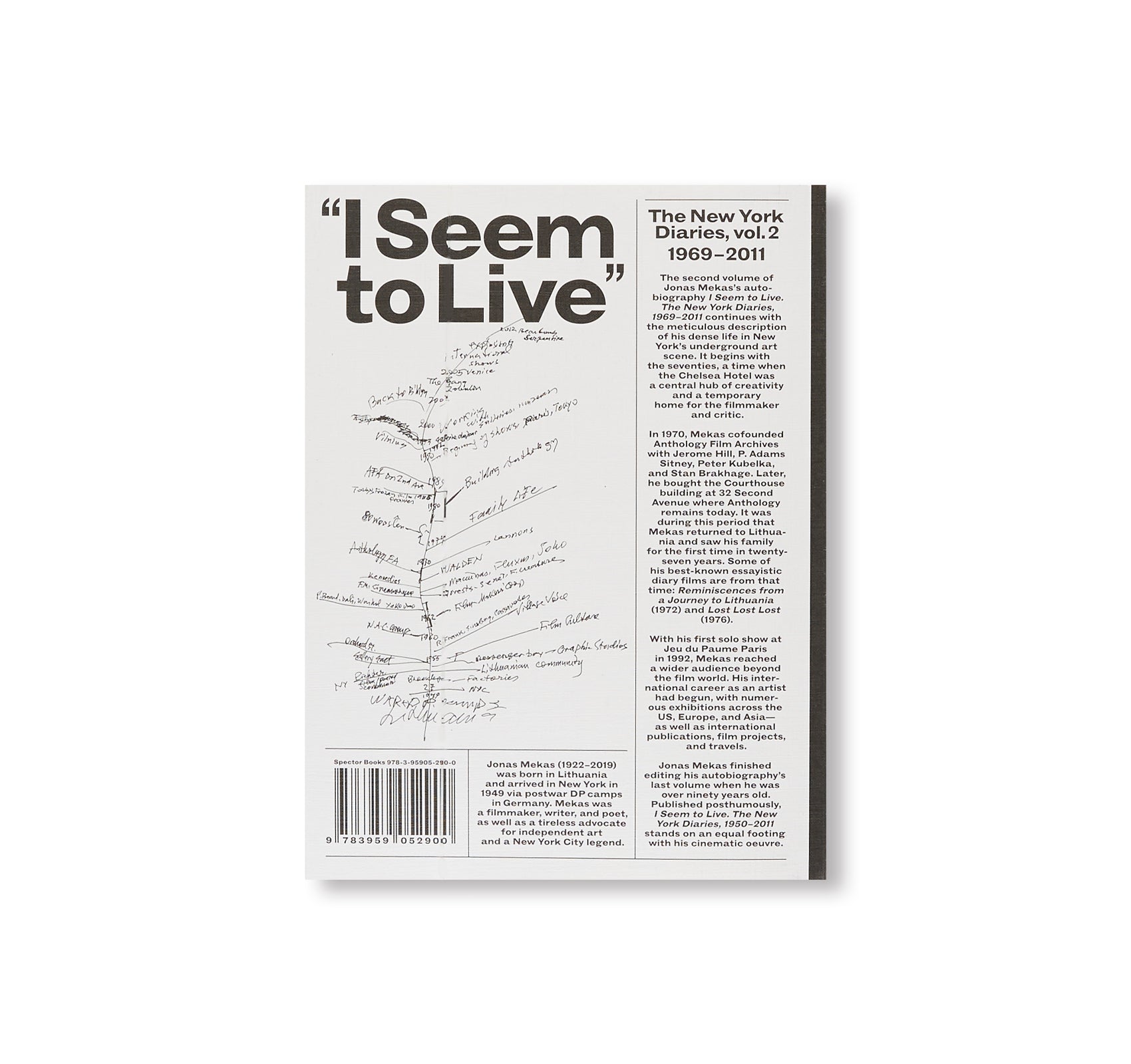 I SEEM TO LIVE - The New York Diaries. vol. 2, 1969-2011 by Jonas Mekas