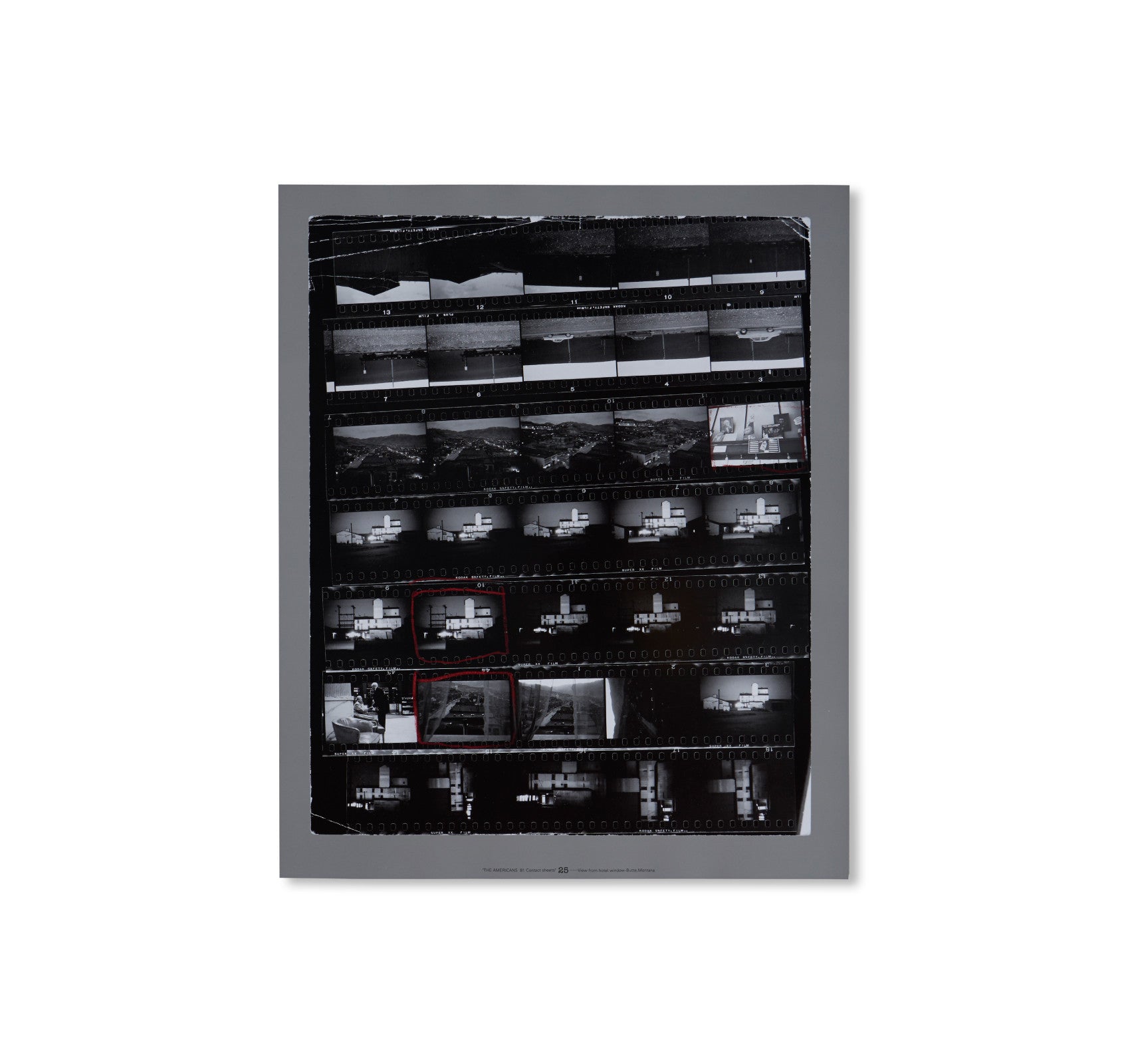 THE AMERICANS, 81 CONTACT SHEETS (PAULOWNIA WOOD BOX) by Robert Frank