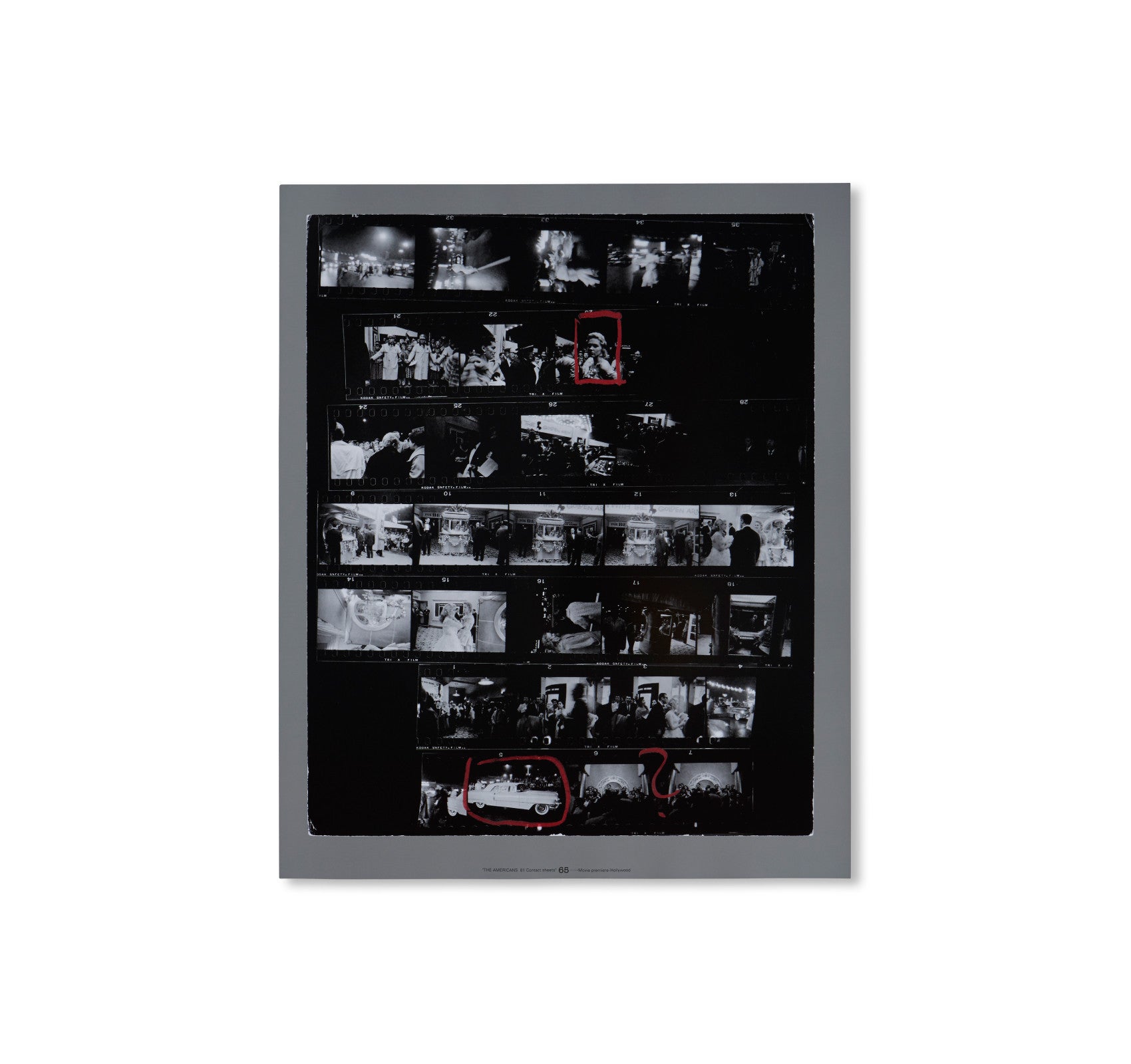 THE AMERICANS, 81 CONTACT SHEETS (FOLDING BOARD BOX) by Robert Frank
