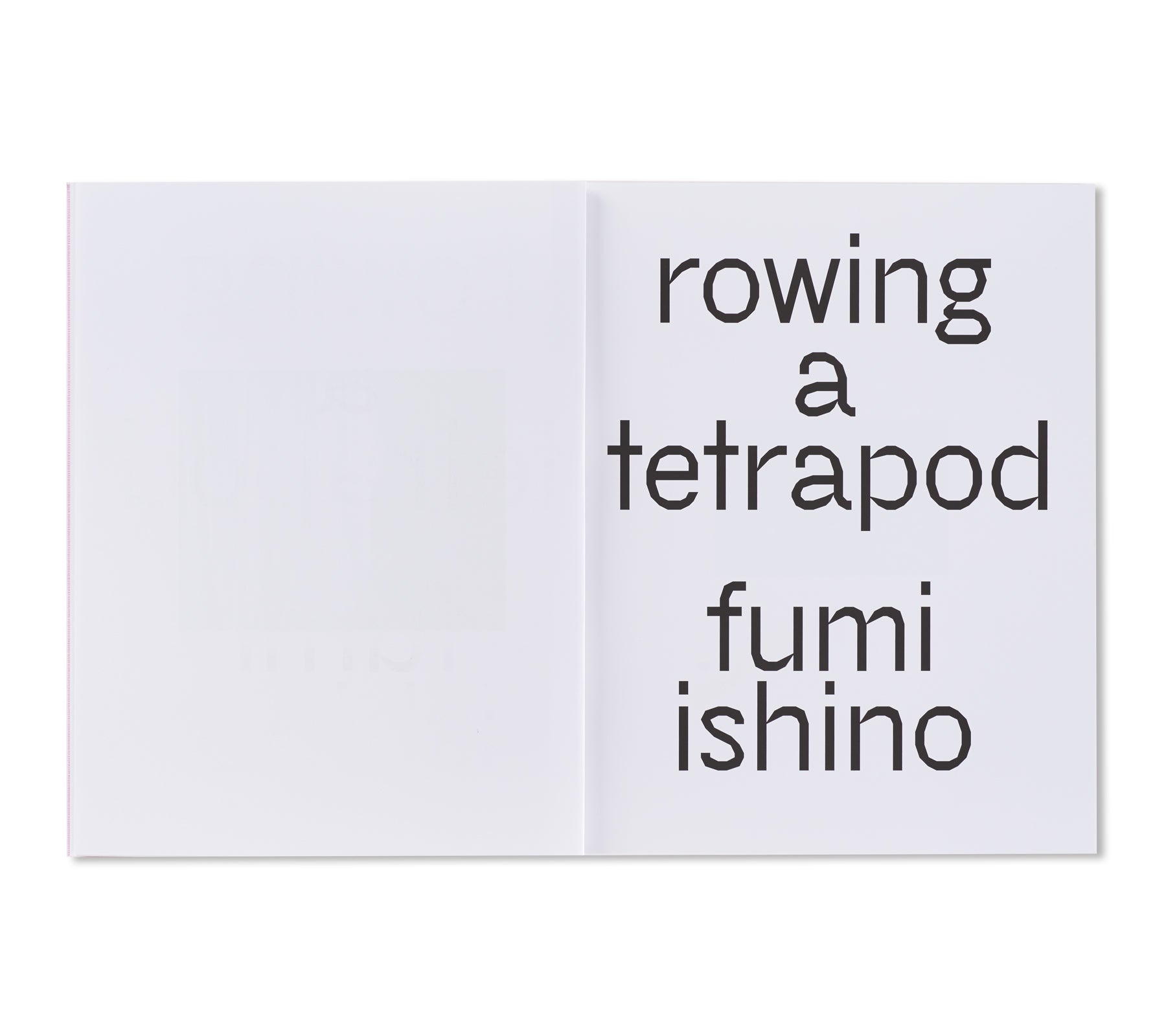 ROWING A TETRAPOD by Fumi Ishino