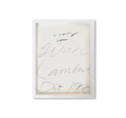 THREE DIALOGUES.1 PRINT (1977) by Cy Twombly [REPRINTED EDITION