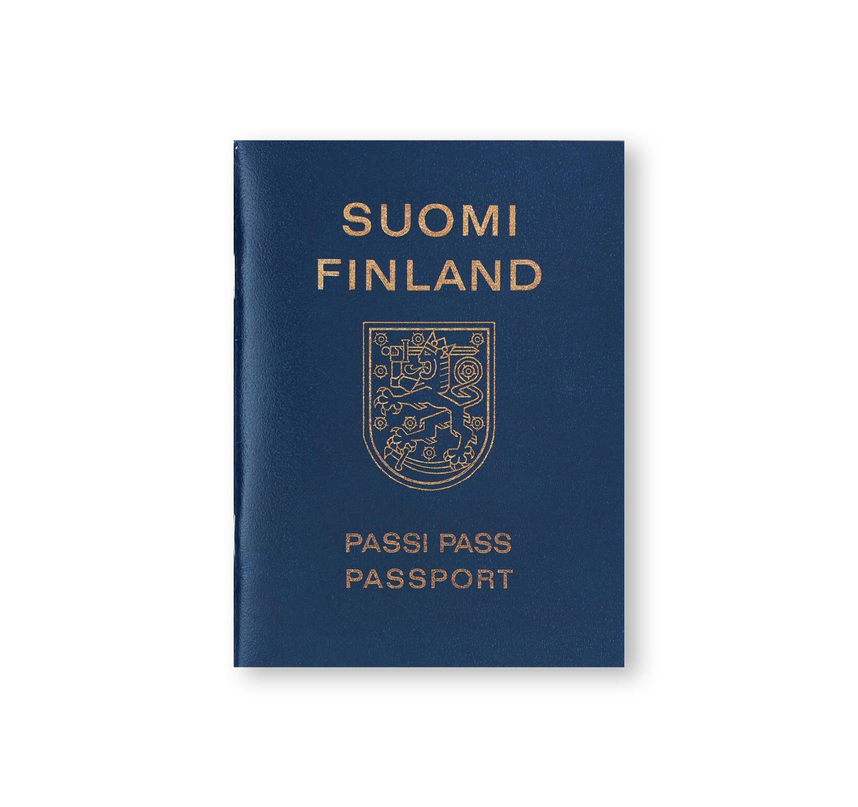 SUOMI FINLAND PASSI PASS PASSPORT by Lawrence Weiner
